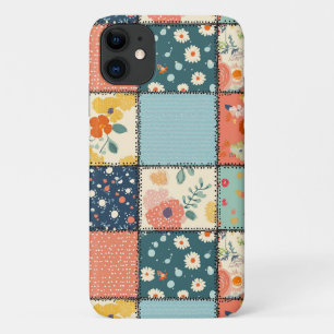  Bloemen Patchwork Patchwork Patroon (6) Case-Mate iPhone Case