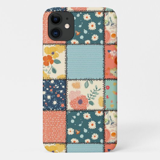  Bloemen Patchwork Patchwork Patroon (6) Case-Mate iPhone Case (Achterkant)
