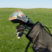 Bloemen Patchwork Patchwork Patroon (6) Golfheadcover (Insitu)