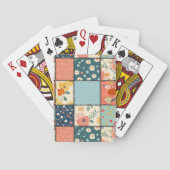 Bloemen Patchwork Patchwork Patroon (6) Pokerkaarten (Achterkant)