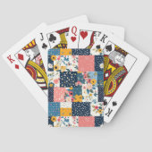  Bloemen Patchwork Patchwork Patroon (6) Pokerkaarten (Achterkant)