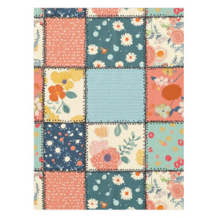 Bloemen Patchwork Patchwork Patroon (6) Tafelkleed