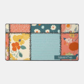 Bloemen Patchwork Patchwork Patroon (7) Bureaumat (Voorkant)