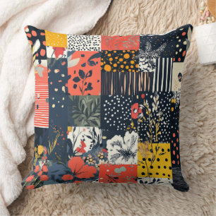 Bloemen Patchwork Patchwork Patroon (7) Kussen