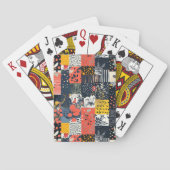  Bloemen Patchwork Patchwork Patroon (7) Pokerkaarten (Achterkant)
