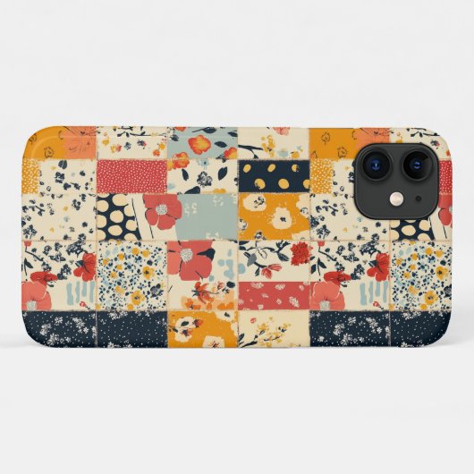  Bloemen Patchwork Patchwork Patroon (8) Case-Mate iPhone Case (Achterkant (horizontaal))