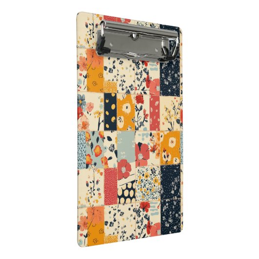  Bloemen Patchwork Patchwork Patroon (8) Mini Klembord (Schuin)