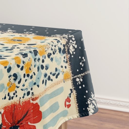 Bloemen Patchwork Patchwork Patroon (8) Tafelkleed (Voorbeeld)