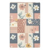 Bloemen Patchwork Patroon - Pastel (11) Mini Klembord (Achterkant)