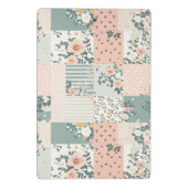 Bloemen Patchwork Patroon - Pastel (12) Mini Klembord (Achterkant)