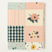  Bloemen Patchwork Patroon - Pastel (1) Planner (Achterkant)