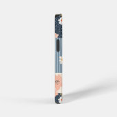 Bloemen Patchwork Patroon - Pastel (2) iPhone Hoesje (Rechterkant)