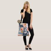 Bloemen Patchwork Patroon - Pastel (3) Tote Bag (Op model)
