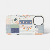  Bloemen Patchwork Patroon - Pastel (4) iPhone Hoesje (Achterkant horizontaal)