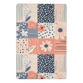 Bloemen Patchwork Patroon - Pastel (6) Mini Klembord (Achterkant)