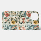 Bloemen Patchwork Style Design Case-Mate iPhone Case (Achterkant (horizontaal))