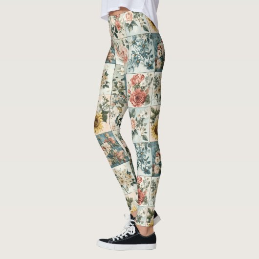  Bloemen Patchwork Style Design Leggings (Links)