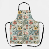 Bloemen Patchwork Style Design Schort (Voorkant)