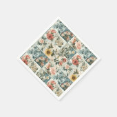 Bloemen Patchwork Style Design Servet (Hoek)