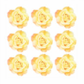 Bloemen Patronen Geel Rose Kleurrijke Bright Ombre Sticker (Voorkant)