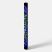 Bloemen patroon 08.b Zwart BG Case-Mate iPhone Case (Achterkant / Links)