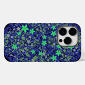 Bloemen patroon 08.b Zwart BG Case-Mate iPhone Case (Achterkant (horizontaal))