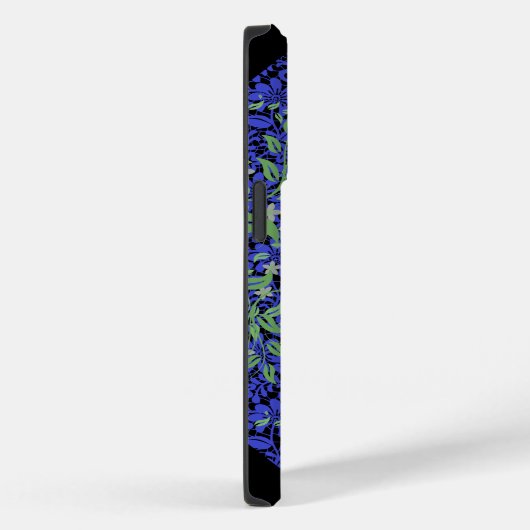 Bloemen patroon 08.b Zwart BG Case-Mate iPhone Case (Achterkant / Rechts)