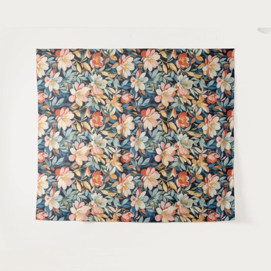 Bloemen Patroon 10 Tapijt Wandkleed (Voorkant (horizontaal))