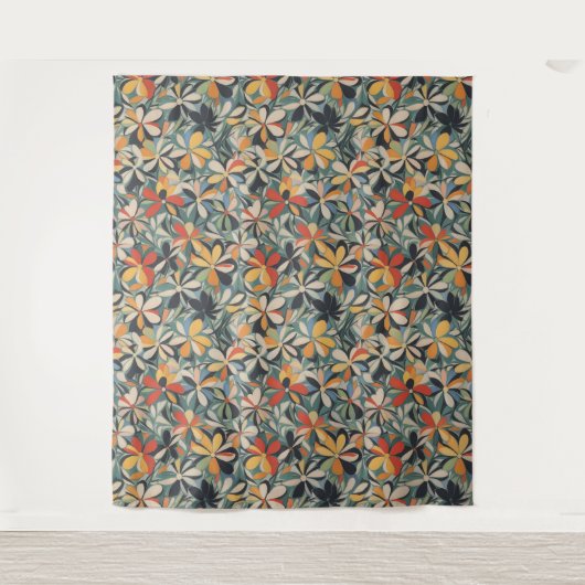 Bloemen Patroon 11 Tapestry Wandkleed (Voorkant)