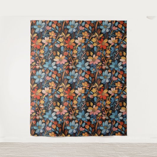 Bloemen Patroon 12 Tapestry Wandkleed (Voorkant)