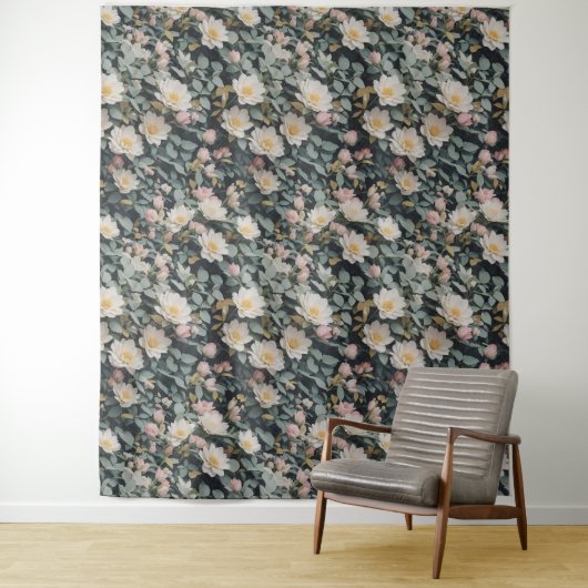 Bloemen Patroon 13 Tapestry Wandkleed (In situ)