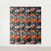 Bloemen Patroon 5 Tapijt Wandkleed (Voorkant)