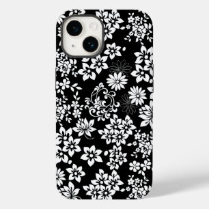 Bloemen patroon.b Zwart BG Case-Mate iPhone 14 Hoesje