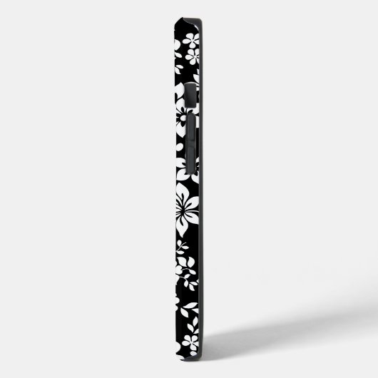 Bloemen patroon.b Zwart BG Case-Mate iPhone Case (Achterkant / Links)