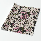 Bloemen Patroon Baby's Breath Flowers Cadeaupapier (Uitgerold)