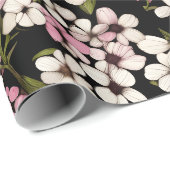 Bloemen Patroon Baby's Breath Flowers Cadeaupapier (Rol Hoek)