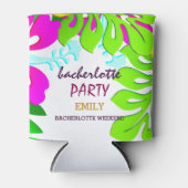 Bloemen Patroon Bacherlotte Party Blikjeskoeler (Voorkant)
