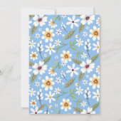 Bloemen Patroon Blauw Islamitisch Aqiqa Aqeeqa Bab Kaart (Achterkant)