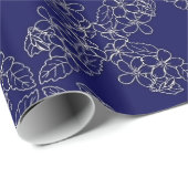 bloemen patroon cadeaupapier (Rol Hoek)
