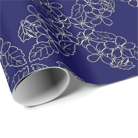 bloemen patroon cadeaupapier (Rol Hoek)
