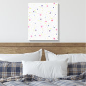 Bloemen Patroon Canvas Print (Insitu (Slaapkamer))