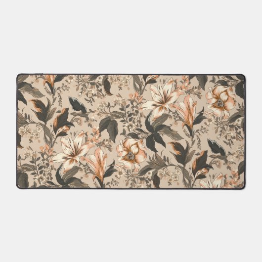  Bloemen Patroon Desk Mat (Voorkant)