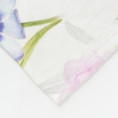 Bloemen Patroon Fleece Deken (Hoek)