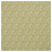 Bloemen patroon groene achtergrond Stof (Swatch)