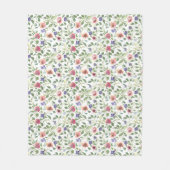 Bloemen patroon Heliotrope bloemen Fleece Deken (Voorkant)