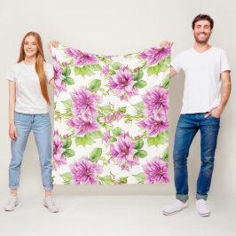 Bloemen Patroon I Lima Bloemen Fleece Deken
