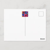 Bloemen patroon in boho stijl - elke gelegenheid briefkaart (Achterkant)