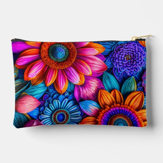 Bloemen patroon in boho stijl, personaliseerbaar etui (Achterkant)