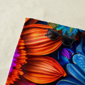 Bloemen patroon in boho stijl strandlaken (In situ)