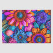 Bloemen patroon in boho stijl tissuepapier (Voorkant)